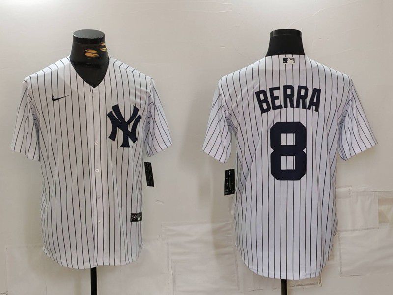 Men New York Yankees 8 Barra White Game 2024 Nike MLB Jersey style 819